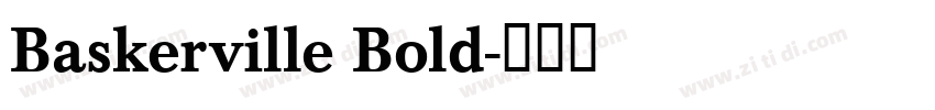 Baskerville Bold字体转换